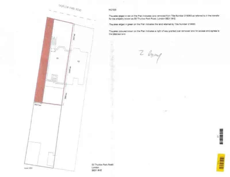 Land for Sale in Tulse Hill with Garage - Planning Permission Required