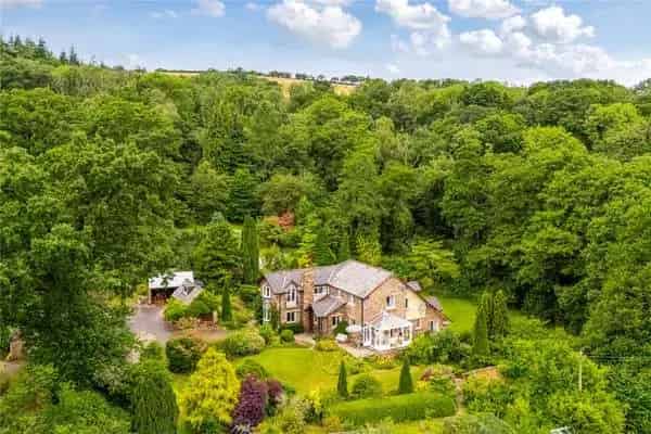 Spacious Country Home with 12 Acres and Private Woodland near Tiverton