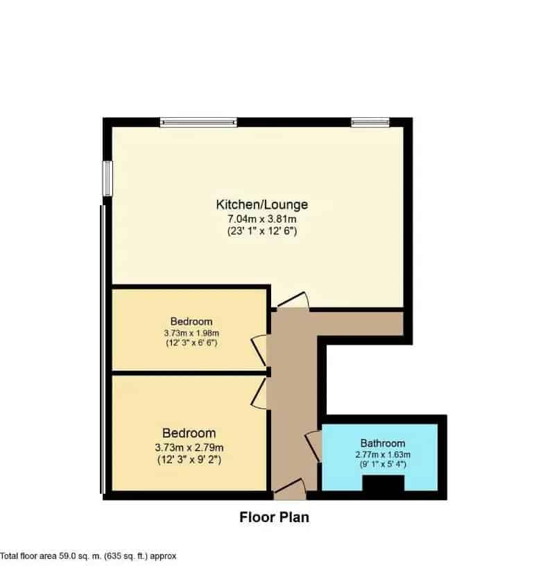 2 Bed Fully Furnished Apartment with Secure Parking