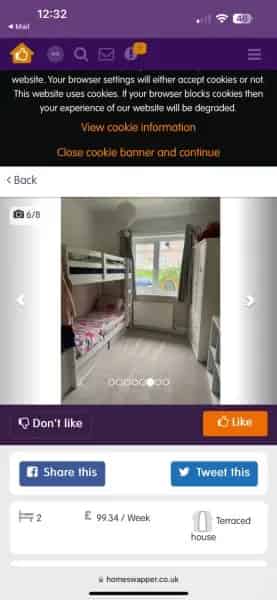 Two Bedroom House with Gardens and Storage