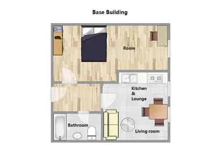 1 room house of 23 m² in Sheffield