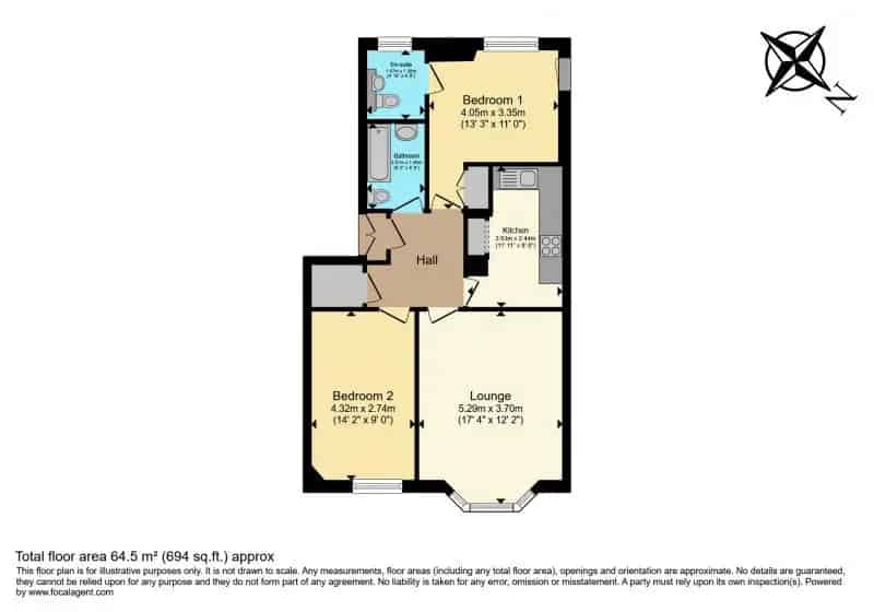 2 Bedroom Flat Shawlands Top Floor Spacious Accommodation