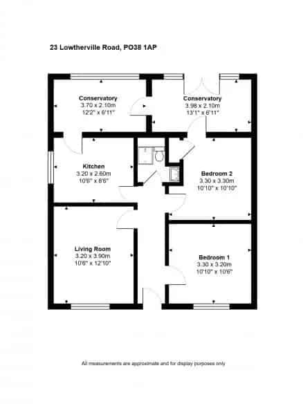 2 Bedroom Semi-Detached Bungalow for Sale