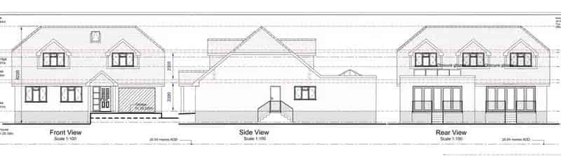 Four-Bedroom Detached Chalet House Plot with Planning Permission