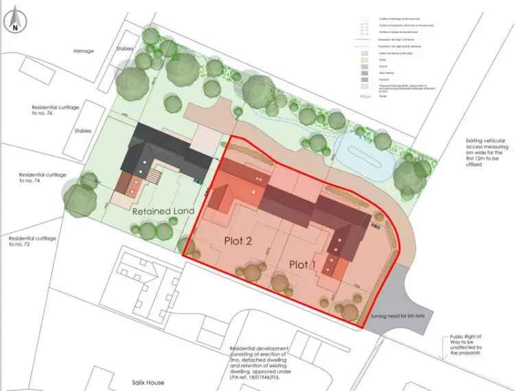 Development Land with Planning Consent for Two Dwellings