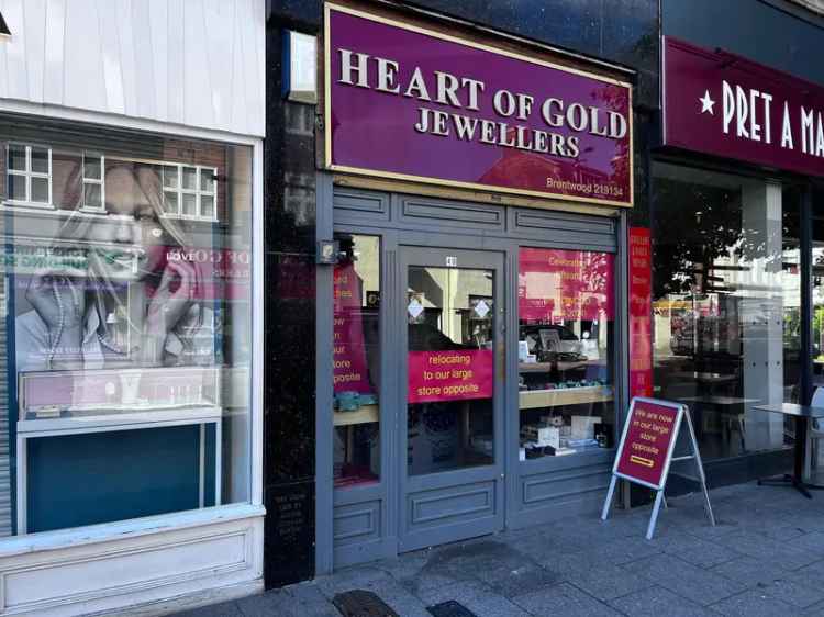 Brentwood High Street Retail Unit - 106 sq ft