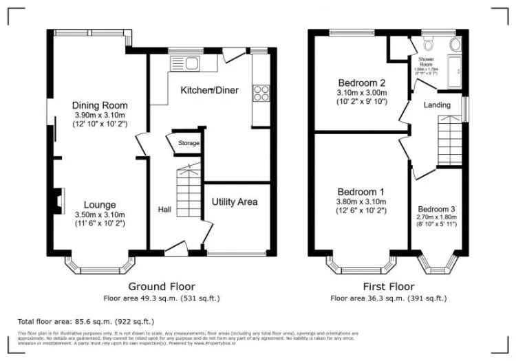 3 Bedroom Semi-Detached House with Superb Rear Garden