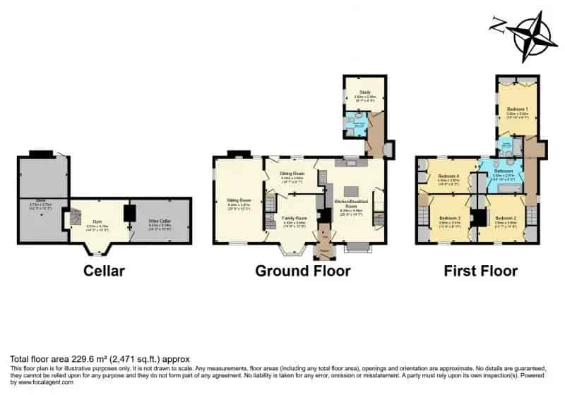 5 Bedroom Detached House with Converted Cellars and Secluded Garden
