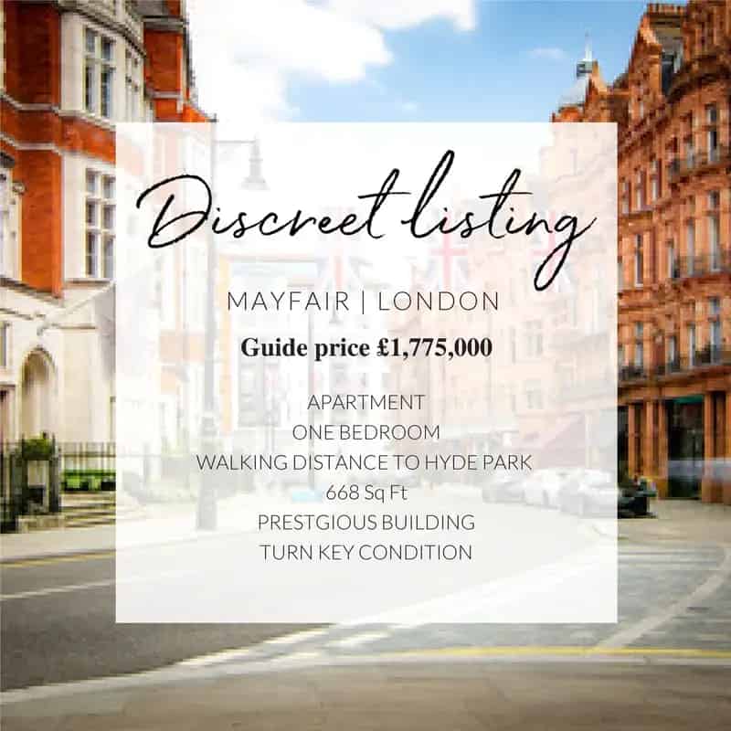 1 Bedroom Apartment Mayfair London Near Hyde Park