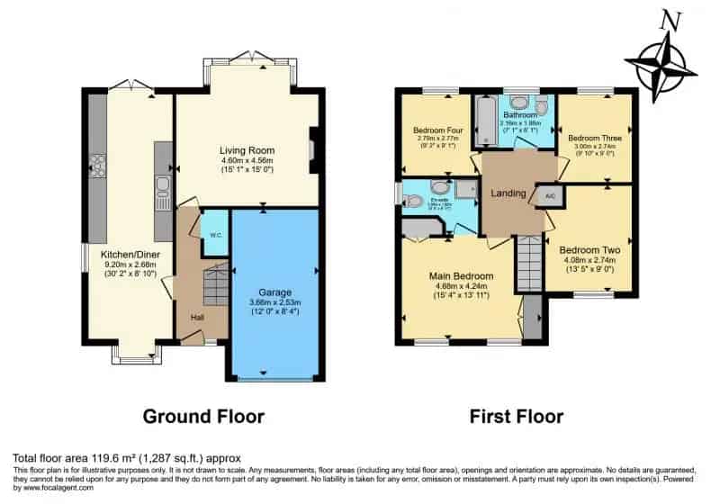 4 Bedroom Detached House Modern Kitchen Spacious Garden