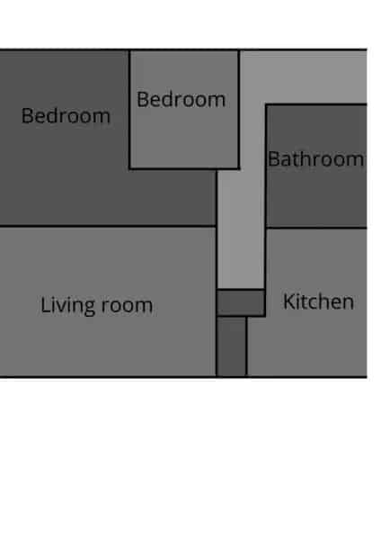 Two Bed Flat Redditch Modern Interior Off Road Parking