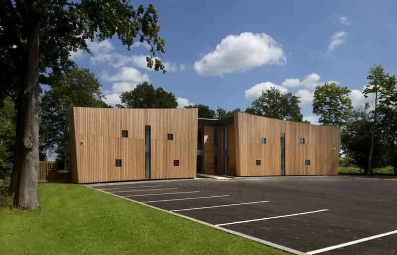 Modern Office Building in Semi-Rural Setting