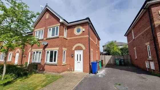 3 Bed Semi Detached House Blackley Available Immediately