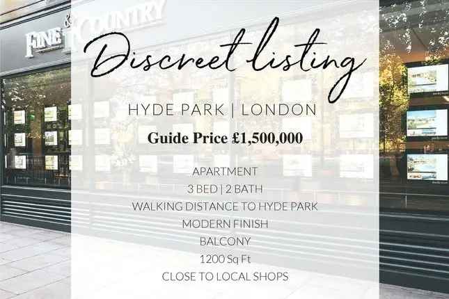 Flat for sale in Hyde Park, London W2