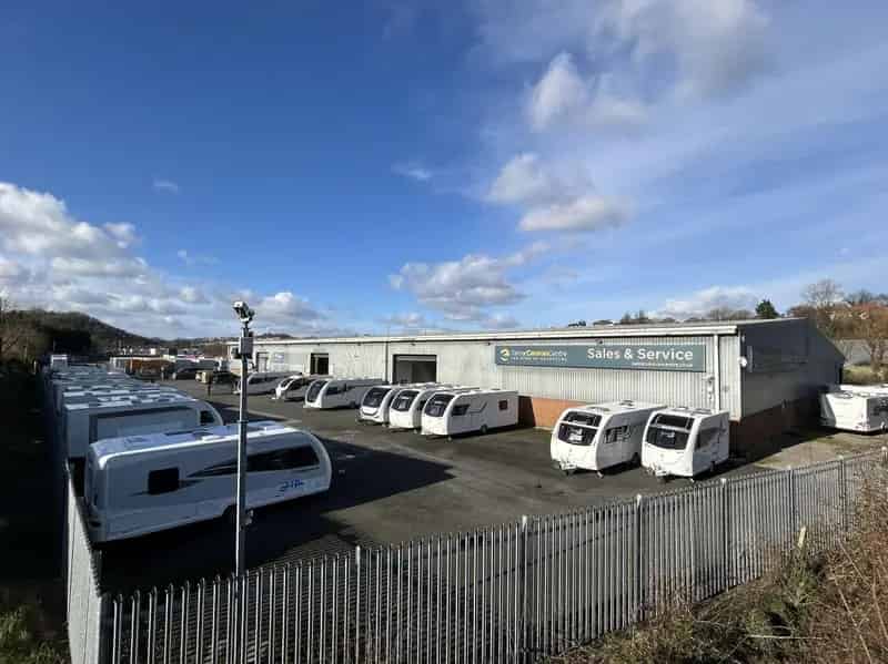 36995 sq ft Industrial Unit 2.2 Acres Secure Yard Solar System