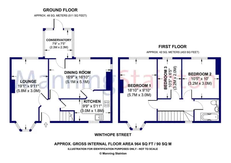 Three Bedroom End Terrace House for Modernisation