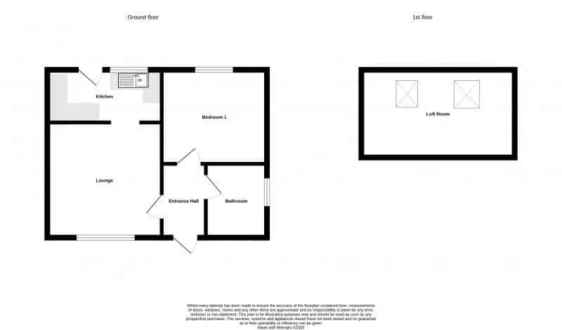 1 bedroom  Semi-detached bungalow