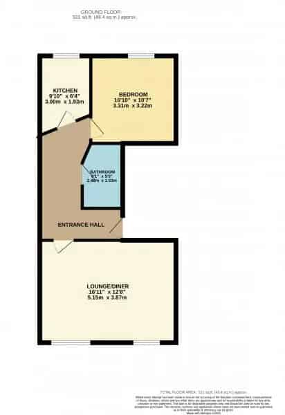 1 bedroom  Flat