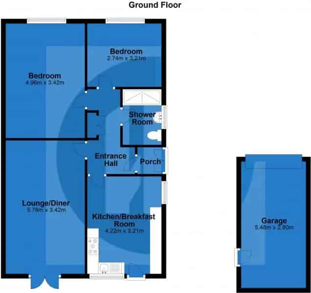 2 bedroom  Bungalow
