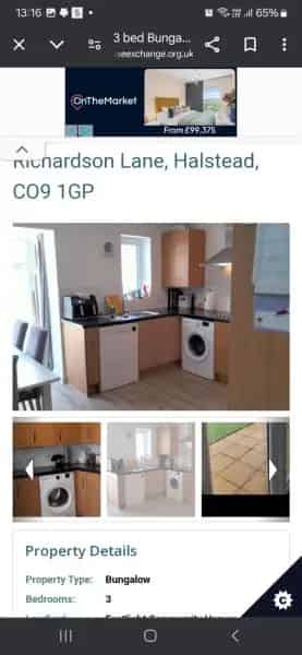 3 Bed Bungalow with Patio Doors and Large Bedrooms