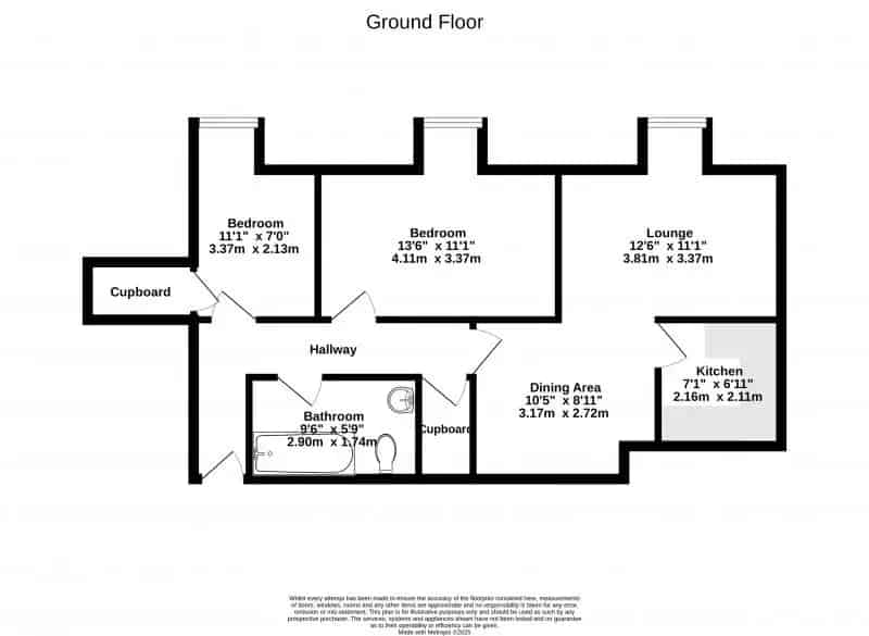 2 Bedroom Top Floor Flat Bromsgrove Allocated Parking