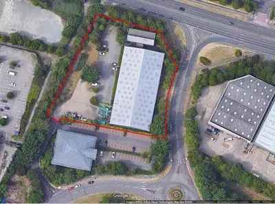 Warehouse Production Facility with Offices and Secure Yard