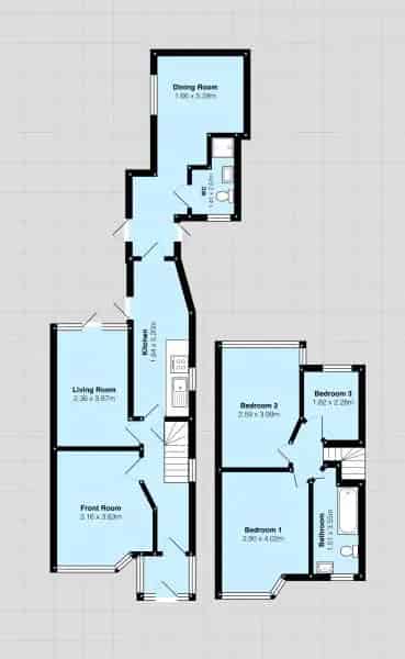 3 Bedroom Semi Detached House Birmingham Extended Ground Floor