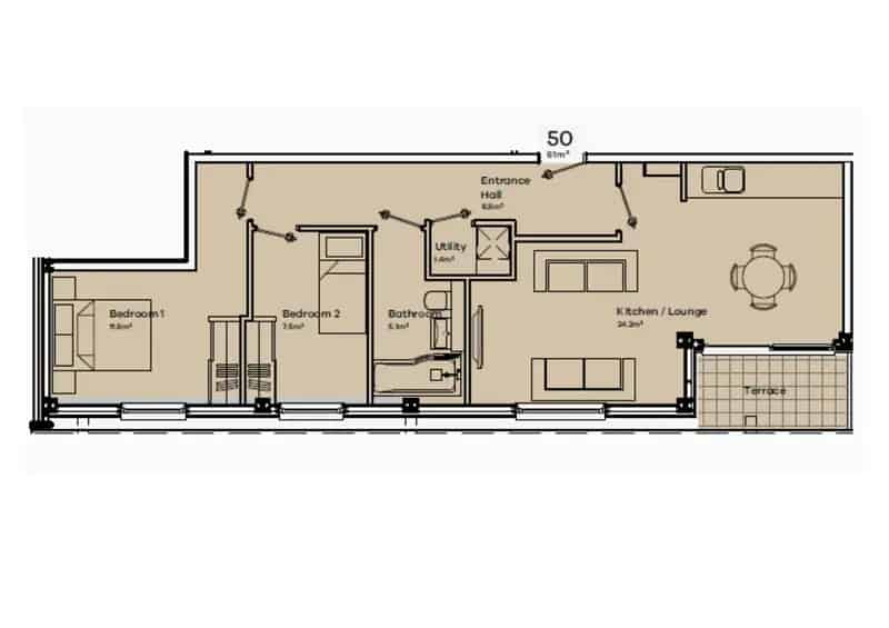 Spacious 2-Bedroom Flat near Ealing with South-Facing Balcony
