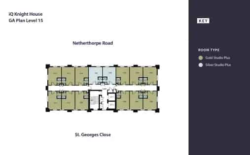 1 room flat of 24 m² in Sheffield