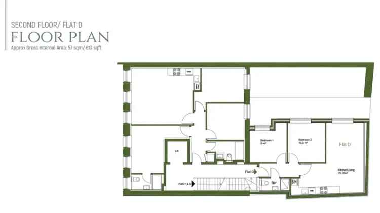 2 Bed Flat for Sale - Modern Elegance in a Prestigious Development