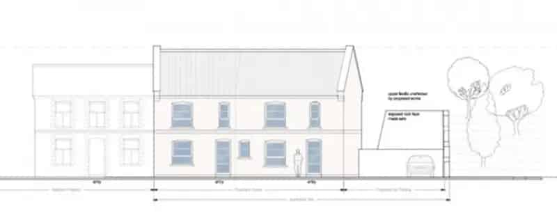 Llanhilleth Land Investment Two 2-Bedroom Houses Planning Permission