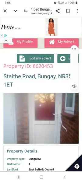 Bungalow For Rent in East Suffolk, England