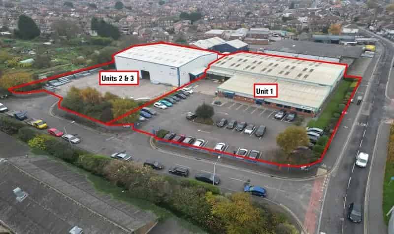 Three Industrial Units Modern Construction High Eaves Ample Parking