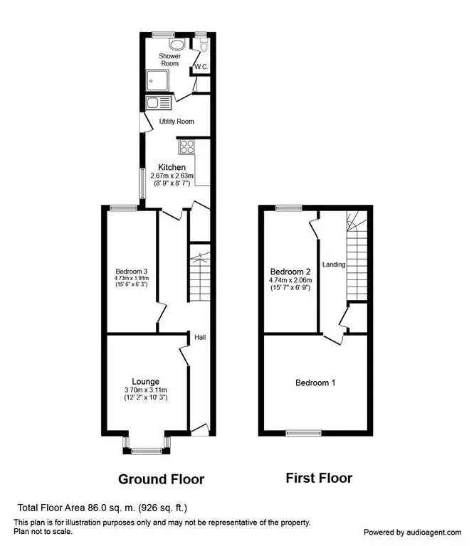 3 bedroom terraced house for sale