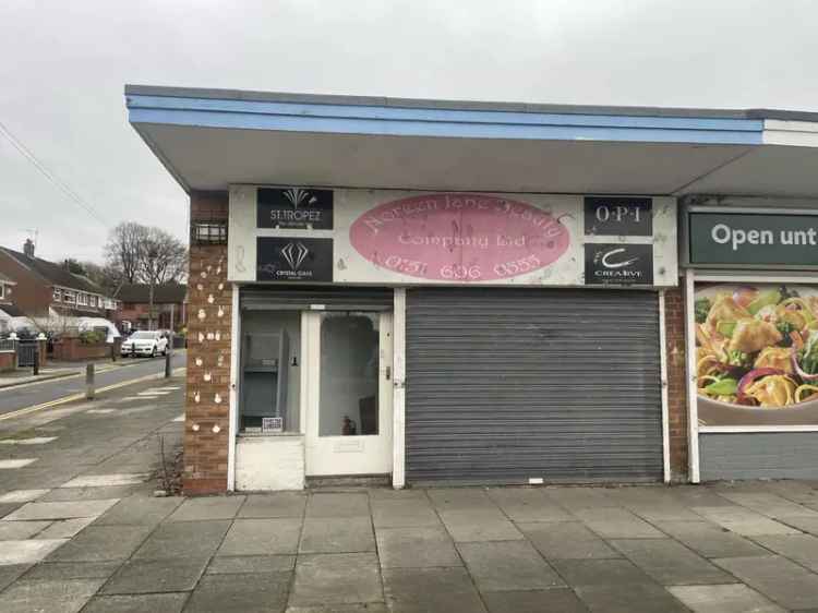 Retail Unit To Let Upton Wirral 59 sq m
