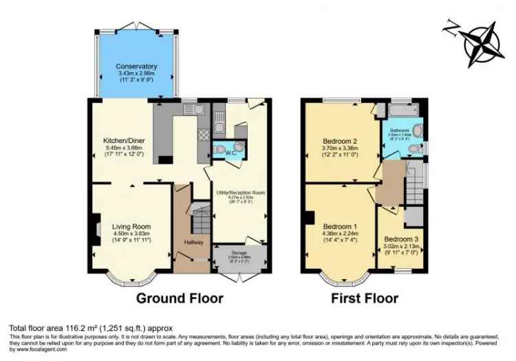 3 Bedroom Semi-Detached House Near Beach