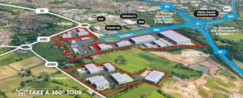 Lancashire Central Logistics Manufacturing Units 17000-670000 sq ft