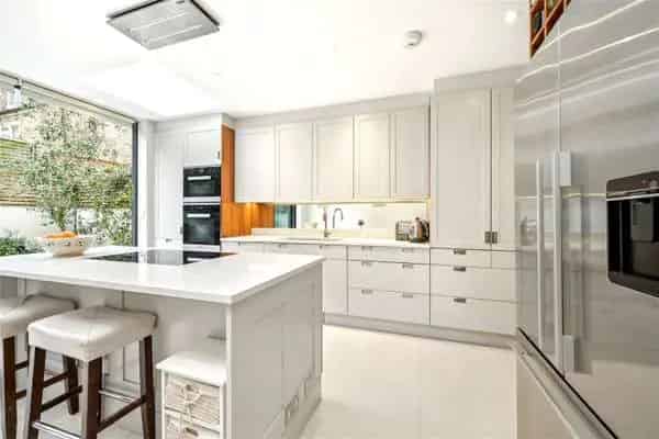 Renovated Fulham House High Ceilings Bespoke Joinery Miele Appliances