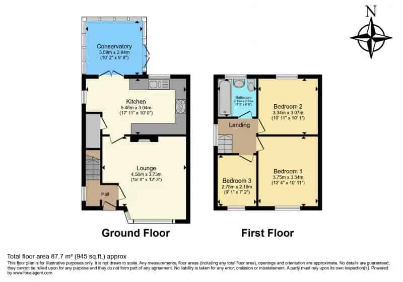 3 bedroom  Semi-detached house