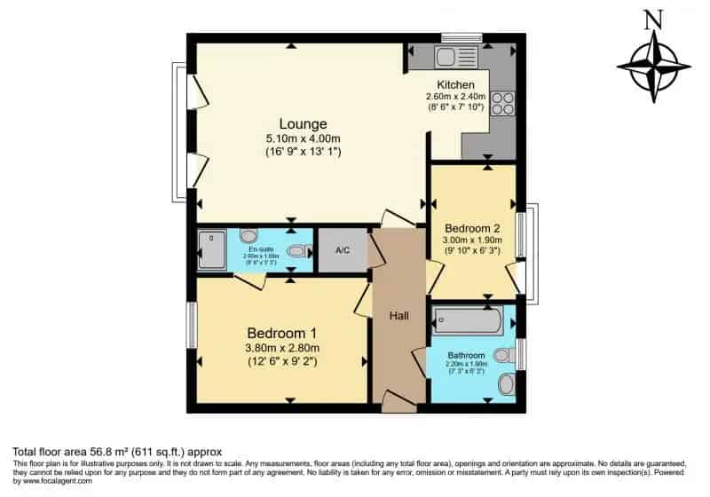 2 Bedroom Apartment with Modern Features and Parking