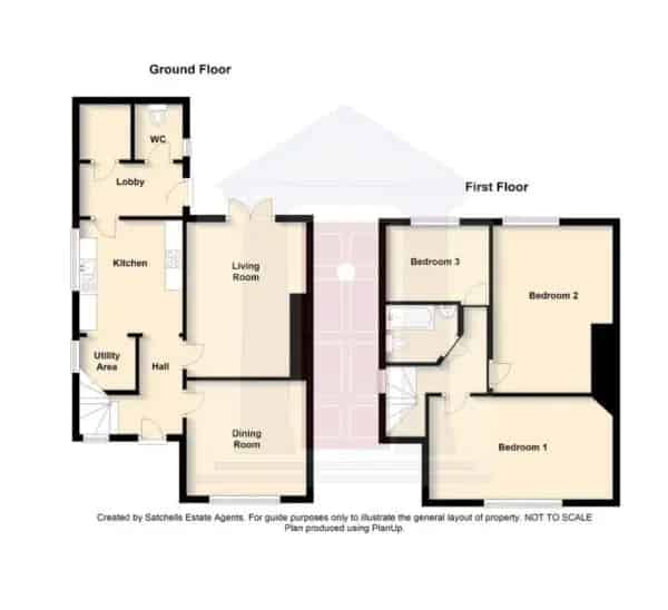 3 Bed End Terrace House Near Schools and Town