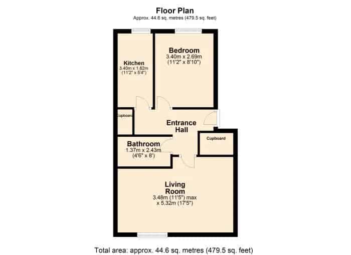 1 Bed 2 Person Flat Chorley