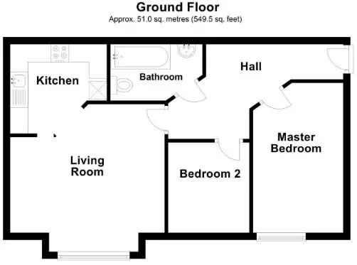 1-Bedroom Apartment with Study Woburn Sands Prime Location