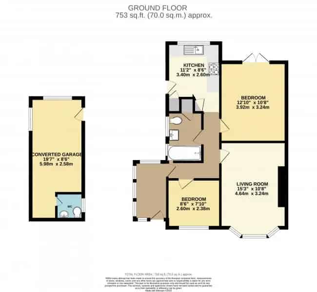 2 Bedroom Semi Detached Bungalow Horsforth