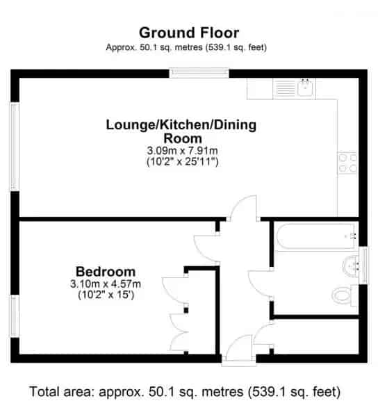 1 Bedroom Apartment Long Lease Private Parking Fitted Blinds