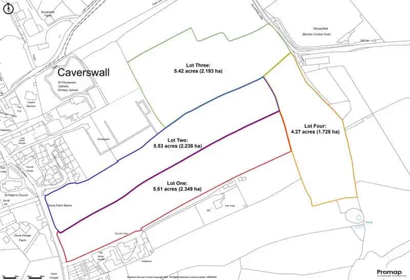 5.81 Acres Arable Land Staffordshire
