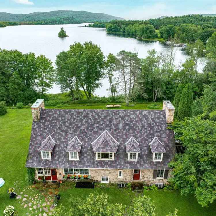 1947 Stone Mansion on Lac Beaven Waterfront