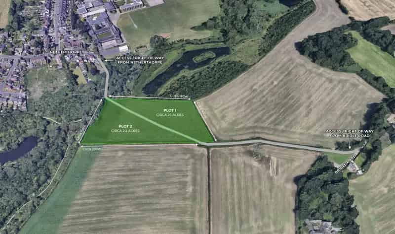 2.1 Acre Plot Woodthorpe Derbyshire Development Potential Auction August 13 2025