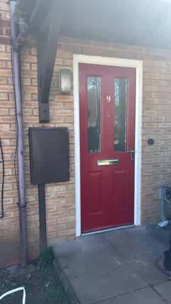 House with New Front Door