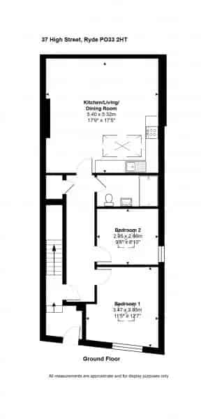2 Bedroom Flat Ryde Town Centre High Standard Finish Chain Free